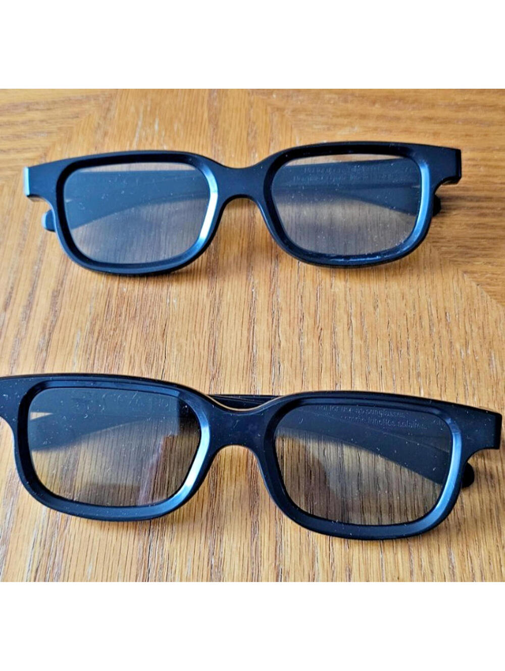 2 Pack - REALD Passive 3D Glasses - Theater Black For Sony Lg Vizio Televisions
